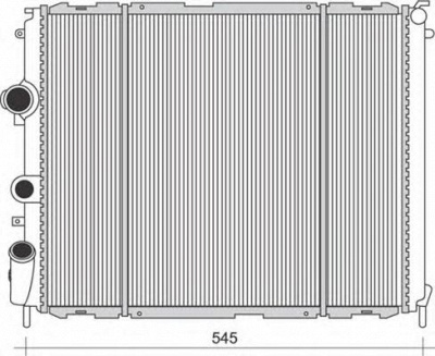 MAGNETI MARELLI 350213988000 -  Радиатор, охлаждение двигателя